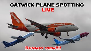 Gatwick Airport 08 Ops LIVE  Take Off Roars [upl. by Bagger]