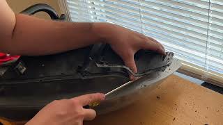 How to replace the headlight lens BMW E90 LCI 335i 20092011 Permaseal [upl. by Somisareg]