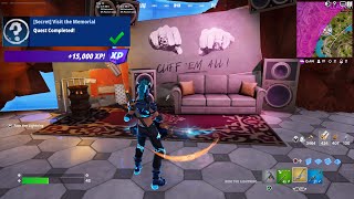 Fortnite  Visit The Memorial Metallica Secret Quest [upl. by Wenz]