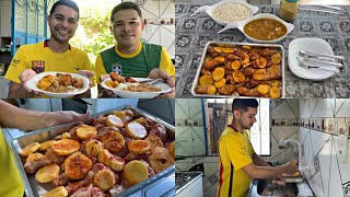 FEIJÃO COM MOCOTÓ E FRANGO ASSADO COM BATATAS [upl. by Ieppet]