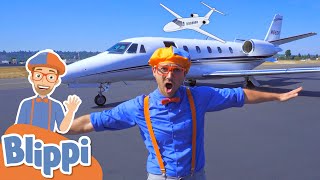 Blippi Explores a Private Jet  Learn About Airplanes  Educational Videos For Kids [upl. by Ailedua]