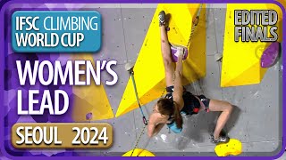 IFSC World Cup  Lead Finals  Seoul  Women’s  2024 [upl. by Frayda]