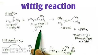 Wittig reaction mechanism explain in hindi  2019 [upl. by Pucida961]