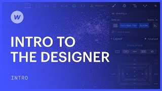 The Designer  Webflow UI tutorial [upl. by Anila]