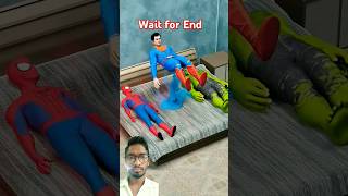 Spiderman vs Superman vs Hulk  Bed Challenge 3  Marvel Animation [upl. by Sasnak834]