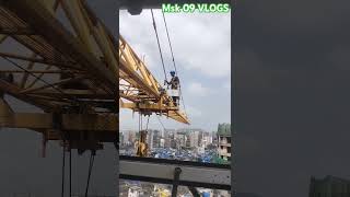 Tower cranes Lover Maintenance mumbai tower cranes tools construction vlog viralvideo tower [upl. by Ecertak]