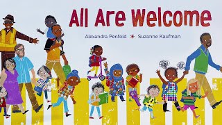 All Are Welcome – Read aloud kids book in fullscreen and with music [upl. by Oemor]