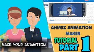 Animiz Animation Maker tutorial Part 1 in Urduamphindi [upl. by Pablo]