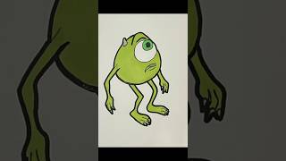 How To Draw Mike Wazowski  MonstersInc [upl. by Tersina638]