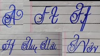 Different font Style Calligraphy tutorial ❤️✨ [upl. by Thor]