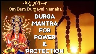 DURGA MANTRA  VERY POWERFUL AGAINST NEGATIVE FORCES [upl. by Ttevi]