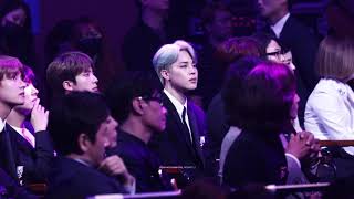 181024 대중문화예술상 제비꽃 감상하는 아름다운 지민이 BTS JIMIN FANCAM 지민 직캠 4K [upl. by Naor725]