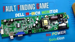 DELL 19INCH MONITOR NO POWER SOLUTION  SMPS REPAIR  dell monitor [upl. by Wickner]