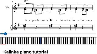 Kalinka piano tutorial [upl. by Bird]