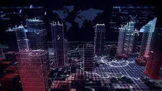 Virtual City Background Video HD [upl. by Veleda690]