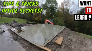 Monolithic Garage Slab 14x24 How to Excavate Form and Finish Concrete [upl. by Delp]