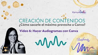 ¿Cómo hacer Audiograma con Canva y promocionar mi Podcast [upl. by Esila]