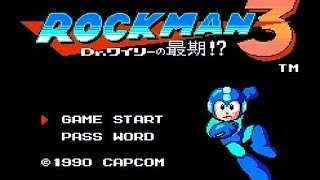 【FC】 ロックマン3 クリア 6036 ED込 [upl. by Twelve]