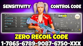 NEW UPDATE 35 🔥BEST SENSITIVITY CODECONTROL SETTINGS BGMIPUBG MOBILE  BGMI AFTER UPDATE 34 [upl. by Eiggam72]