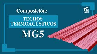 🔍COMPOSICIÓN de los techos TERMOACUSTICOS MG5 de UPVC 🤫 [upl. by Leicester]