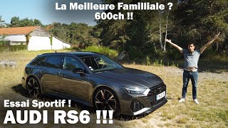 AUDI RS6  Essai Sportif de 600ch  Launch control cest parti [upl. by Daffodil293]