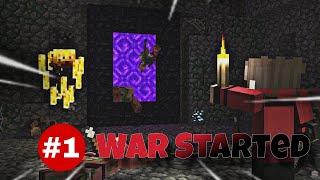 Nethers Wars wither skeleton rise  1 minecraft [upl. by Joacima]