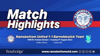 MATCH HIGHLIGHTS  RAMSBOTTOM UNITED 11 BARNOLDSWICK TOWN [upl. by Athiste]