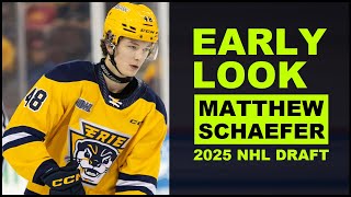 MATTHEW SCHAEFER Highlights  2025 NHL Draft [upl. by Divaj]