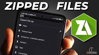 How To Extract Zip Files With ZArchiver Update [upl. by Neerroc806]