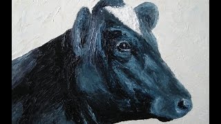 Painting a farmanimalportrait in Oils [upl. by Catima]