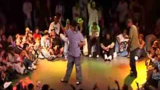 Salah VS Blade  Popping Battle  Semi Final of IBE 2005 [upl. by Adnilre113]