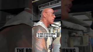 The Rock speaks after his surprise return at WWE Bad Blood 🍿 via therock [upl. by Yedoc]