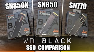 WD Black SN850X vs SN850 vs SN770 SSD  Which SSD Should You Buy [upl. by Ostap]