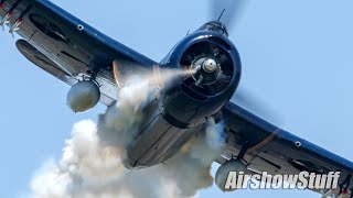 Full Warbird Airshow and Flight Ops  Friday  TBM Avenger Reunion 2023 [upl. by Iden]