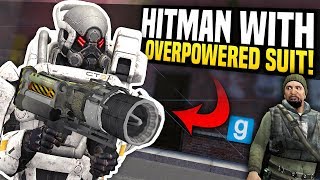 HITMAN WITH OVERPOWERED SUIT  Gmod DarkRP  Taking Out Server Owner [upl. by Celia657]