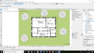 Erstellen von Ausschnitten und Layouts  ArchiCAD Tutorial 1 [upl. by Enyehc]