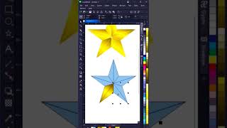 STAR DESIGN shortsviral logo coreldrawx7 graphicdesign photoshop art [upl. by Paugh]