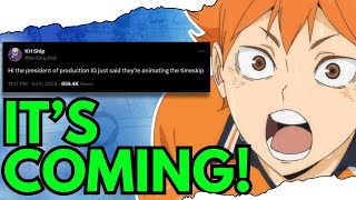 HAIKYUU TIMESKIP is FINALLY Getting Animated  Anime Expo 2024 [upl. by Phionna]