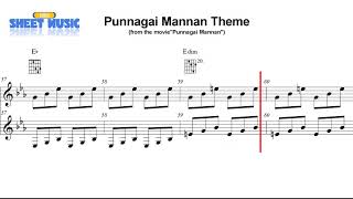 Theme Song  Punnagai Mannan  Piano [upl. by Micaela]