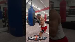 Teofimo Lopez FIRST LOOK training since unretiring RIPS heavy bag [upl. by Terryn394]