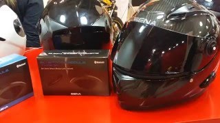 EICMA 2015 Milan  Sena Smart Helmet Vlog 26 [upl. by Ellened]