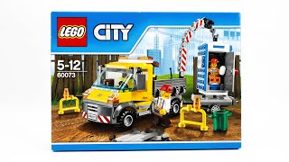 LEGO CITY 60073 Service Truck Speed Build [upl. by Eillam]