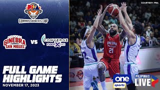 Brgy Ginebra vs Converge highlights  PBA Season 48 Commissioner’s Cup  Nov 17 2023 [upl. by Dasie]