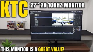 This Monitor Is MUCH BETTER Than I Expected  KTC 27” 2K 100hz Monitor Review H27T27 [upl. by Oleg971]