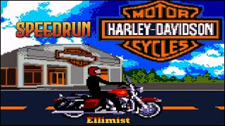 HarleyDavidson Race Across America GBC Speedrun  1P  1925300 WR [upl. by Ajnos]