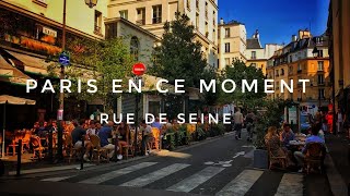 🇫🇷 WALK IN PARIS  RUE DE SEINE  13092020 PARIS 4K [upl. by Ahsinet]