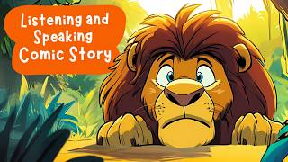 English Story  The Selfish Lion  Listening and Speaking Practice [upl. by Annocahs]