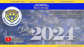 Marana High School Commencement Ceremony 2024 [upl. by Nnylarac]