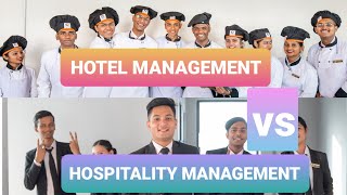 Hotel vs Hospitality Management  What to choose [upl. by Rodgiva]