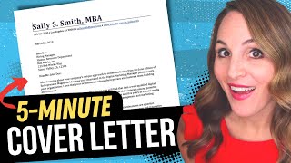 The PERFECT Cover Letter In 5 MINUTES Or Less  BEST Cover Letter Examples amp Template [upl. by Martinelli]